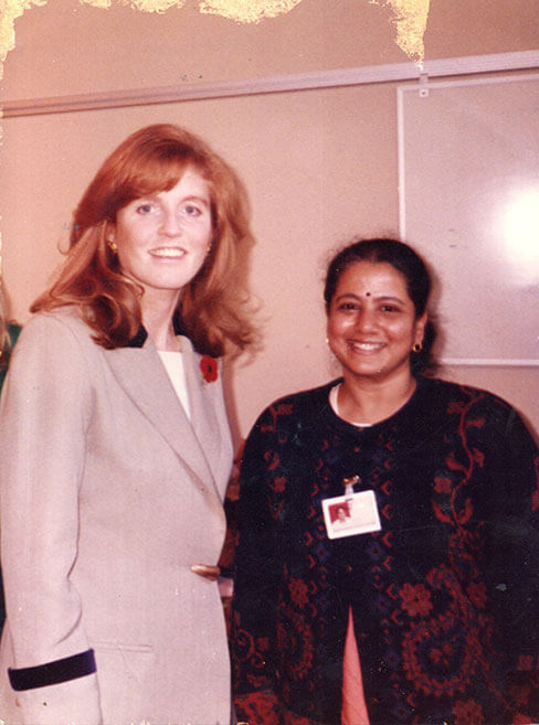 Dr. Prithika Chary With Princess Fergie former Daughter-in-law of Queen Elizabeth II in London